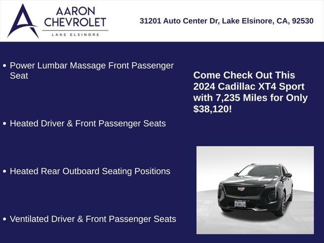 used 2024 Cadillac XT4 car, priced at $38,120