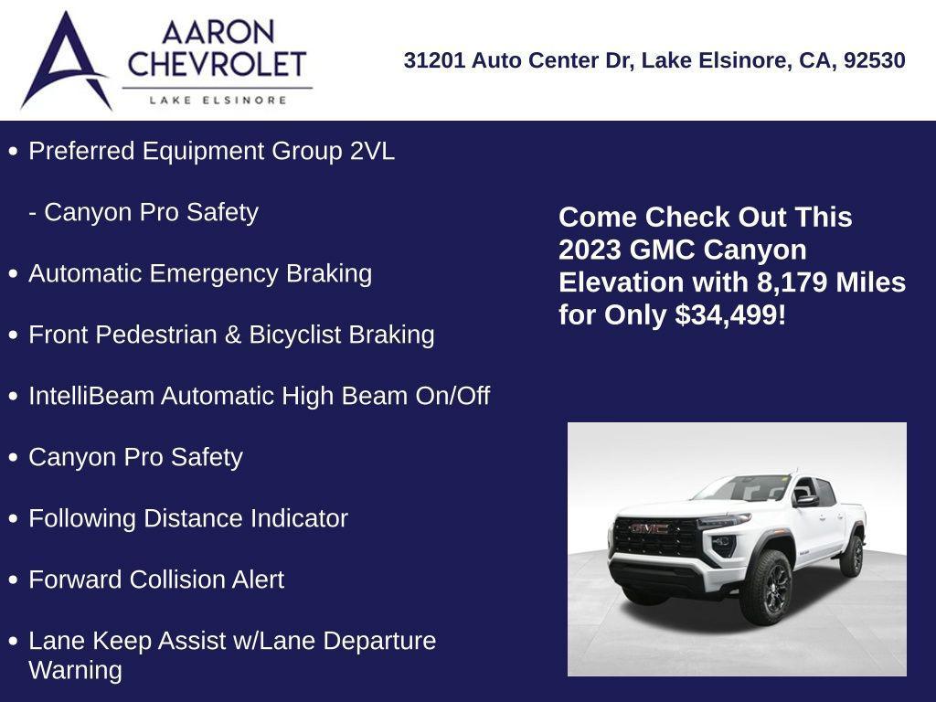 used 2023 GMC Canyon car, priced at $34,499