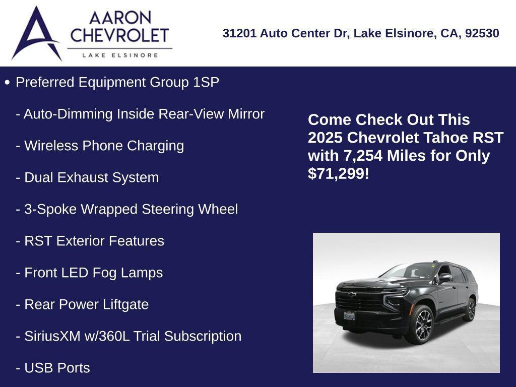 used 2025 Chevrolet Tahoe car, priced at $71,299
