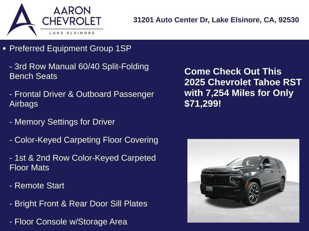 used 2025 Chevrolet Tahoe car, priced at $71,299