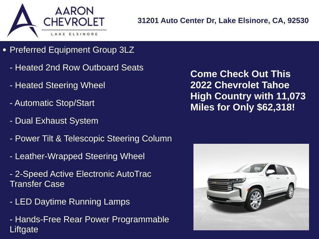 used 2022 Chevrolet Tahoe car, priced at $62,318