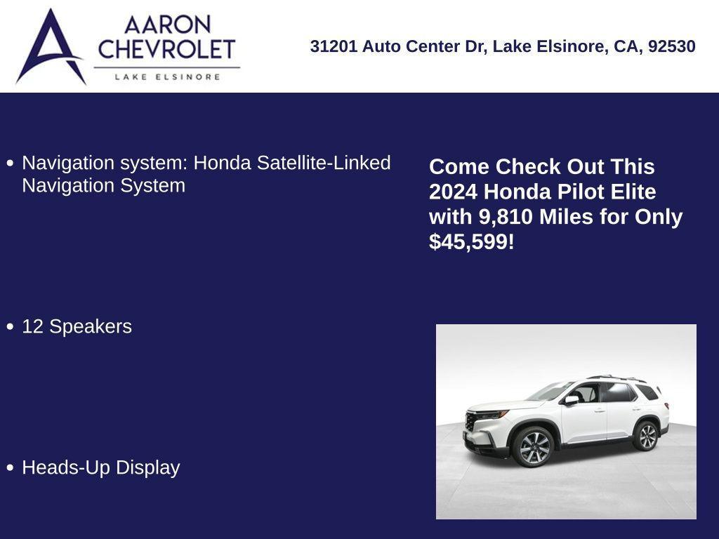 used 2024 Honda Pilot car, priced at $45,599