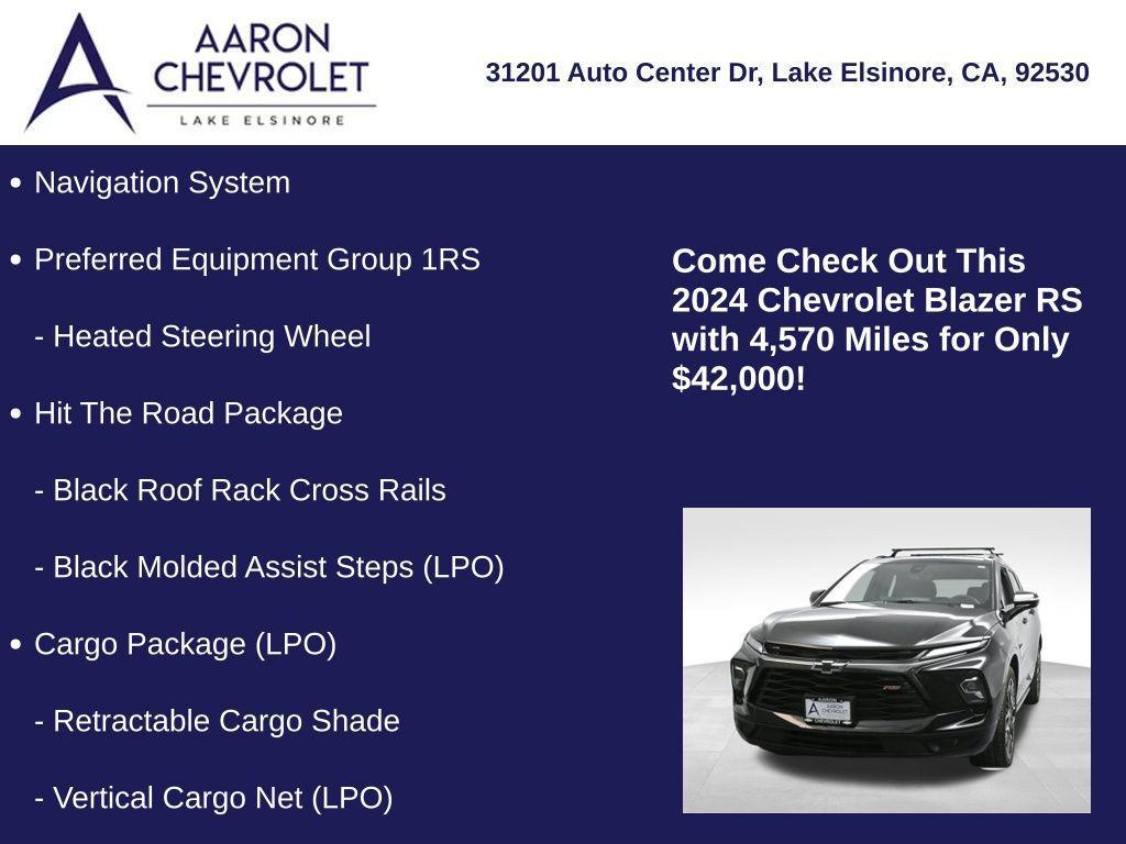 used 2024 Chevrolet Blazer car, priced at $42,000