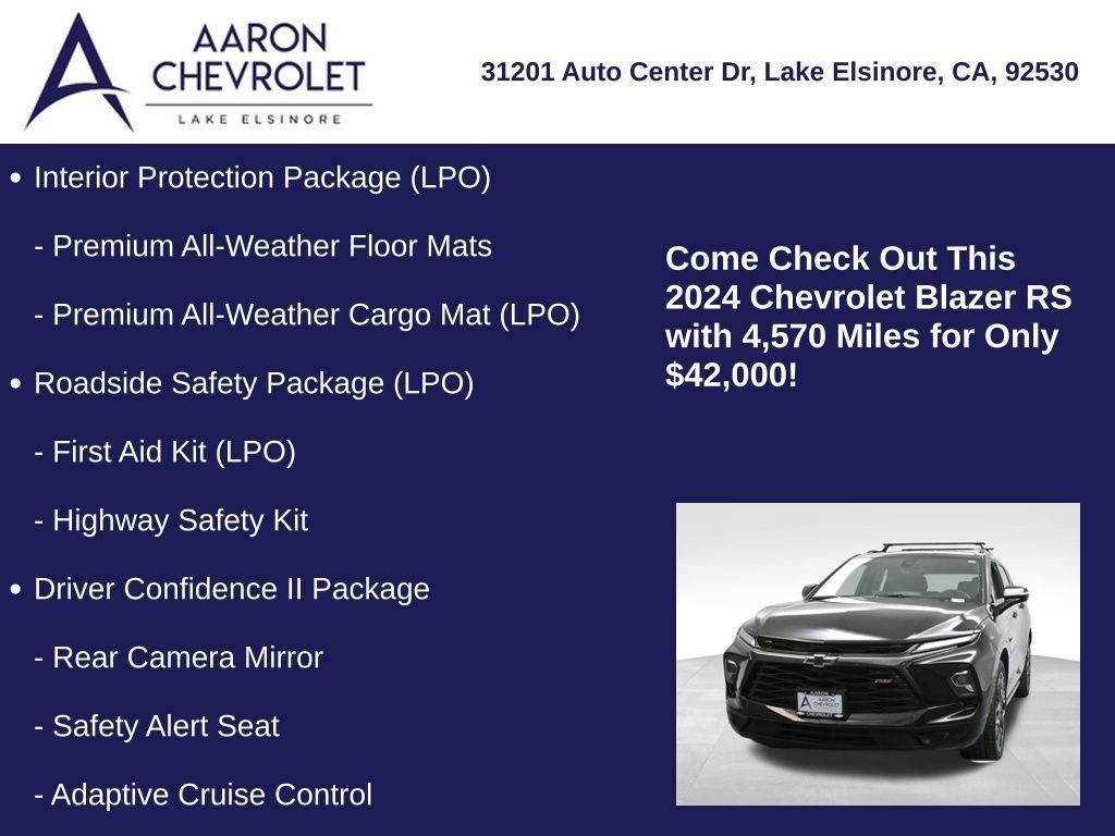 used 2024 Chevrolet Blazer car, priced at $42,000