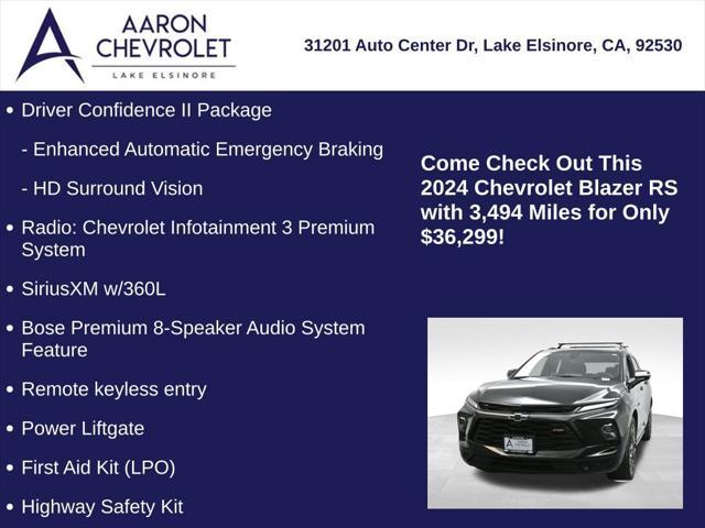 used 2024 Chevrolet Blazer car, priced at $36,299