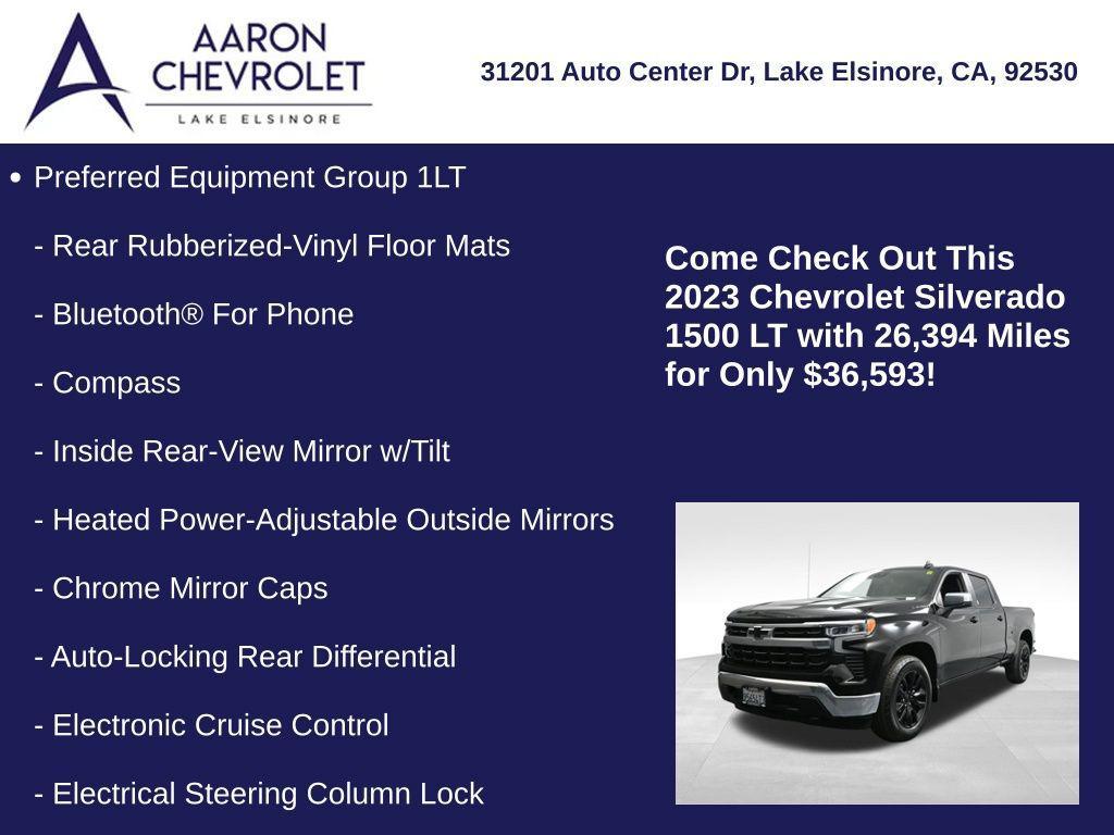 used 2023 Chevrolet Silverado 1500 car, priced at $36,593