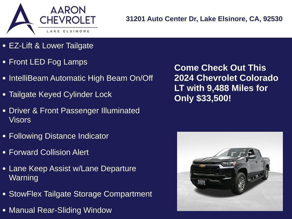 used 2024 Chevrolet Colorado car, priced at $33,500