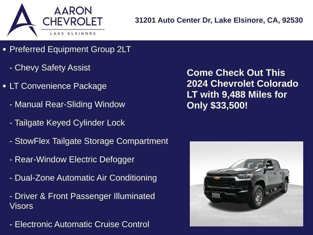 used 2024 Chevrolet Colorado car, priced at $33,500