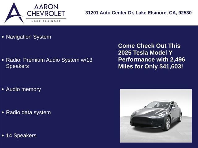used 2025 Tesla Model Y car, priced at $41,603
