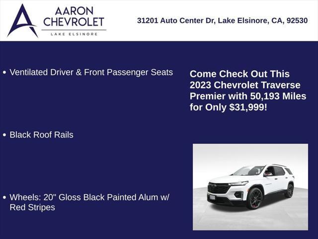 used 2023 Chevrolet Traverse car, priced at $31,999