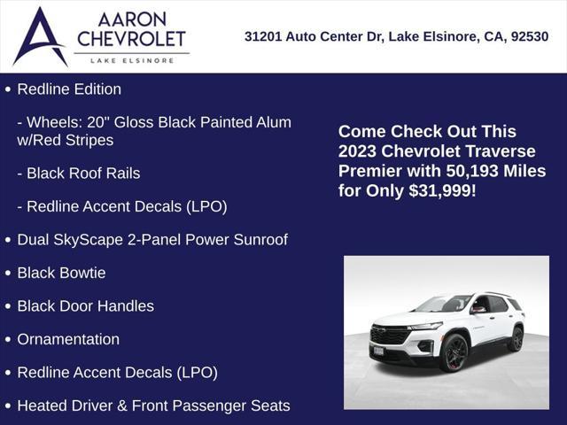 used 2023 Chevrolet Traverse car, priced at $31,999