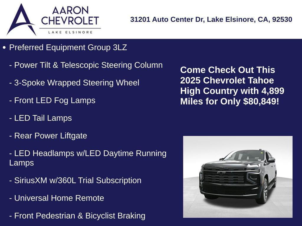 used 2025 Chevrolet Tahoe car, priced at $80,849