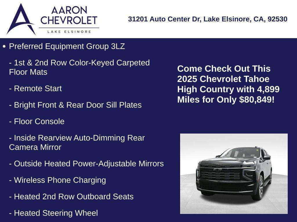 used 2025 Chevrolet Tahoe car, priced at $80,849