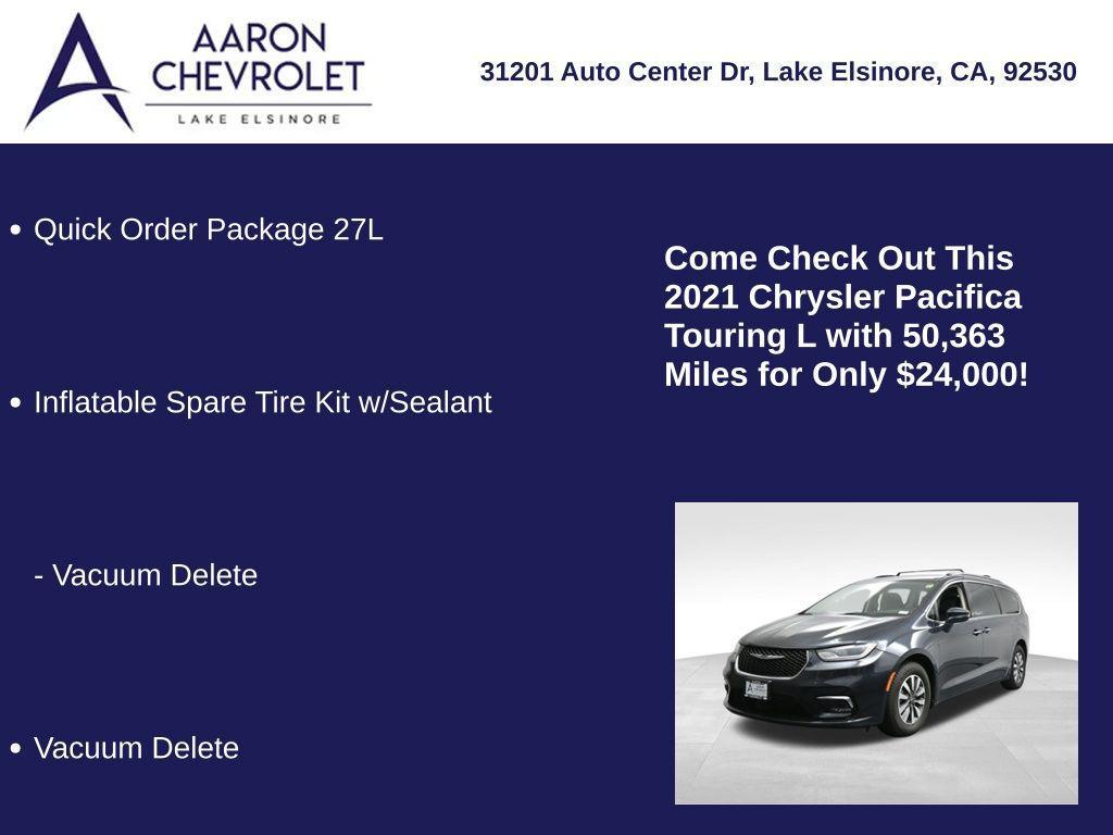 used 2021 Chrysler Pacifica car, priced at $24,000