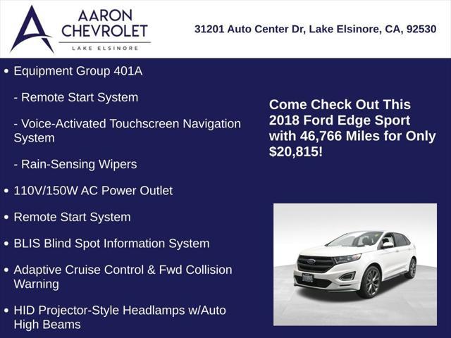 used 2018 Ford Edge car, priced at $19,673