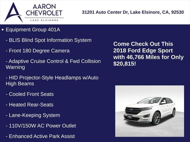 used 2018 Ford Edge car, priced at $19,673