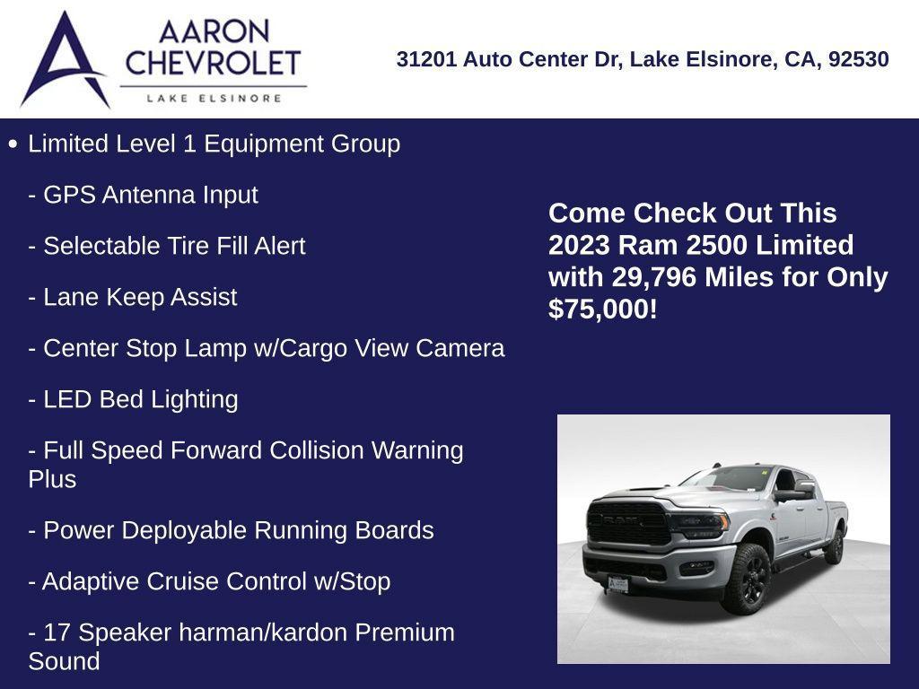 used 2023 Ram 2500 car, priced at $75,000