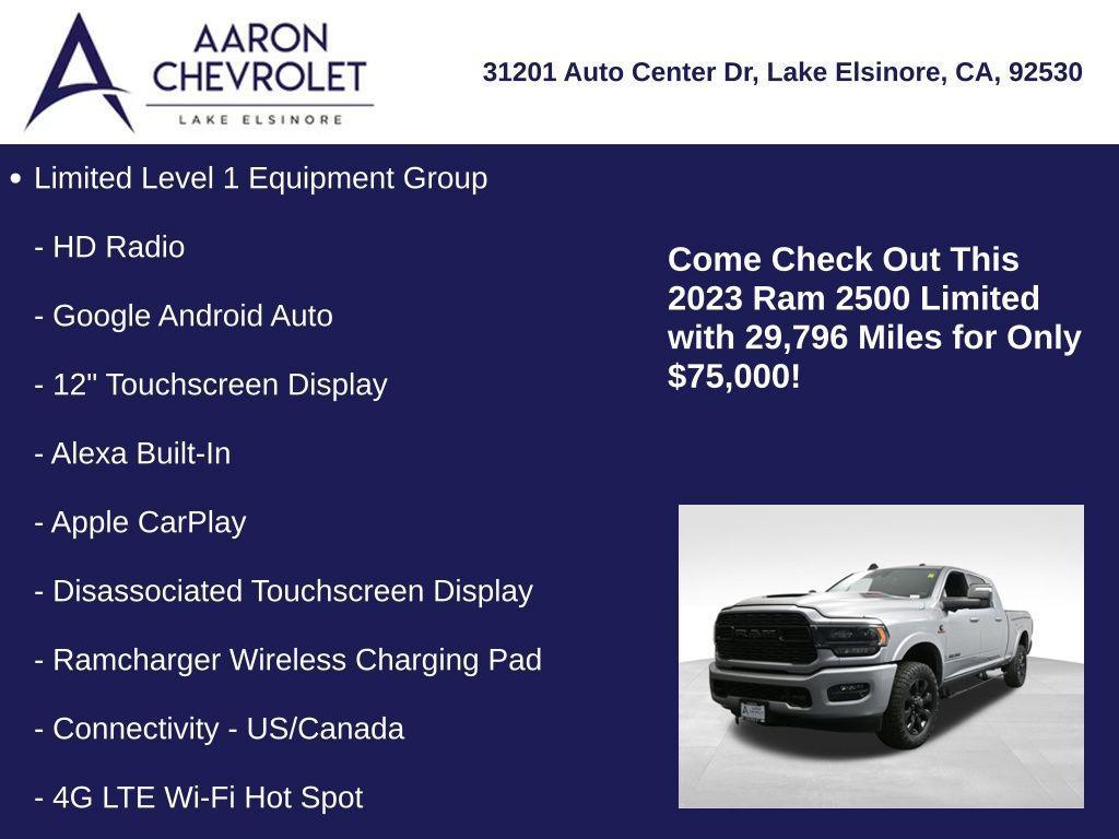 used 2023 Ram 2500 car, priced at $75,000