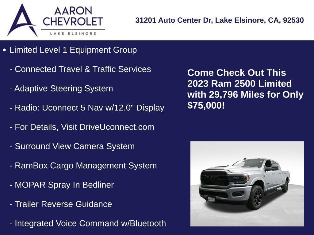 used 2023 Ram 2500 car, priced at $75,000