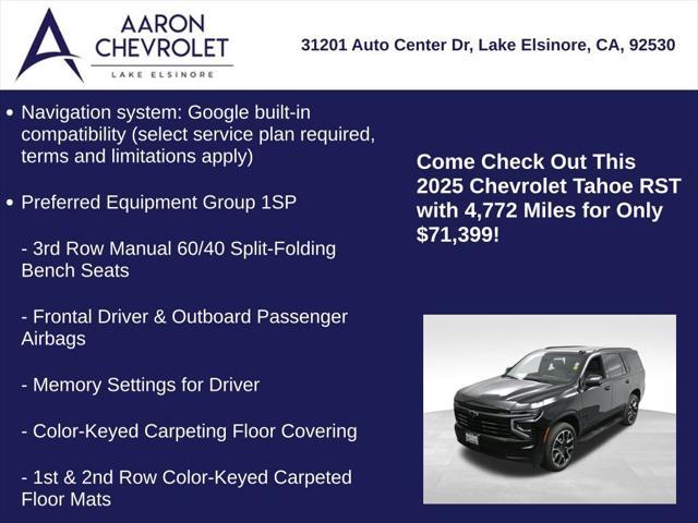 used 2025 Chevrolet Tahoe car, priced at $71,399