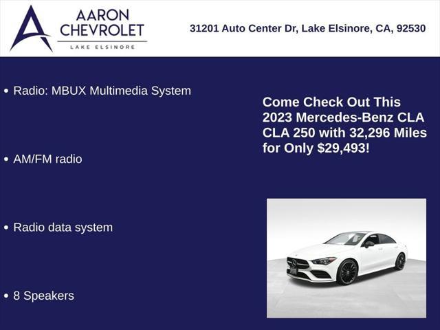 used 2023 Mercedes-Benz CLA 250 car, priced at $29,493