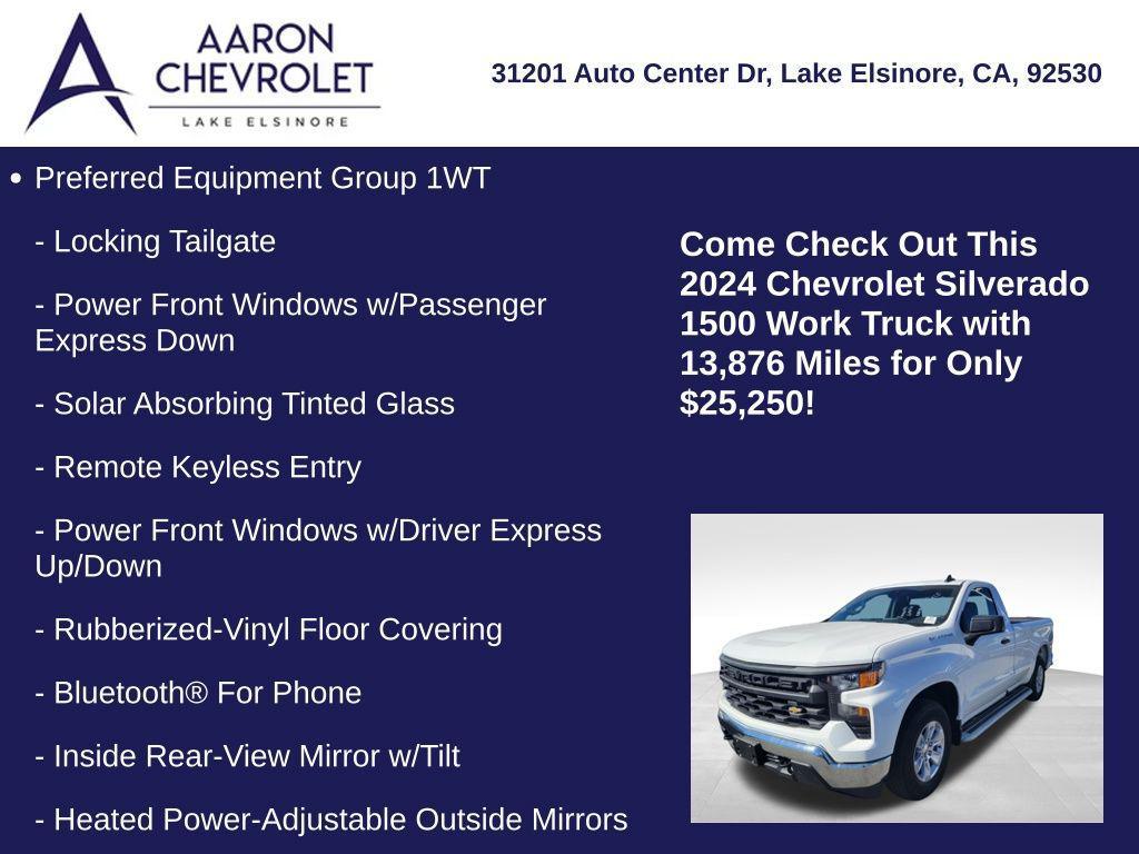 used 2024 Chevrolet Silverado 1500 car, priced at $25,250
