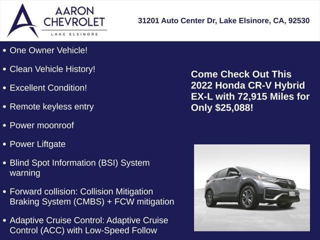 used 2022 Honda CR-V Hybrid car, priced at $25,088