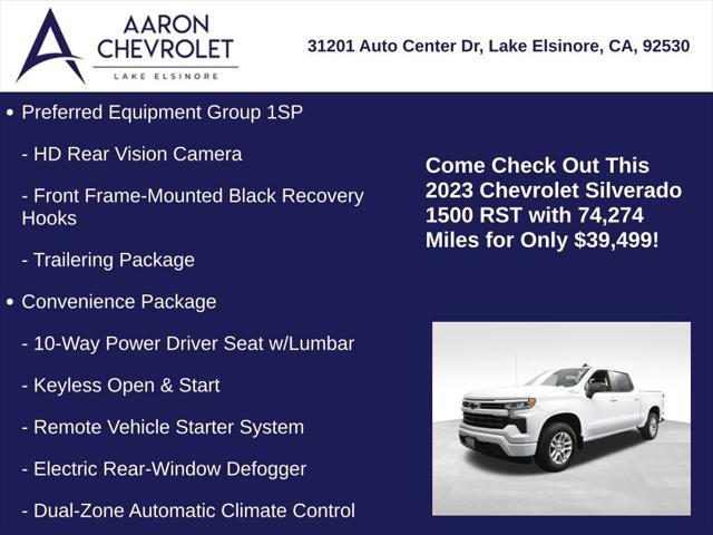 used 2023 Chevrolet Silverado 1500 car, priced at $39,499