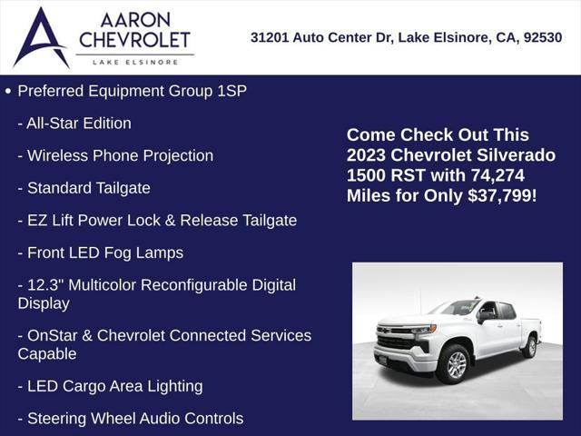 used 2023 Chevrolet Silverado 1500 car, priced at $37,799