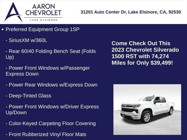 used 2023 Chevrolet Silverado 1500 car, priced at $39,499