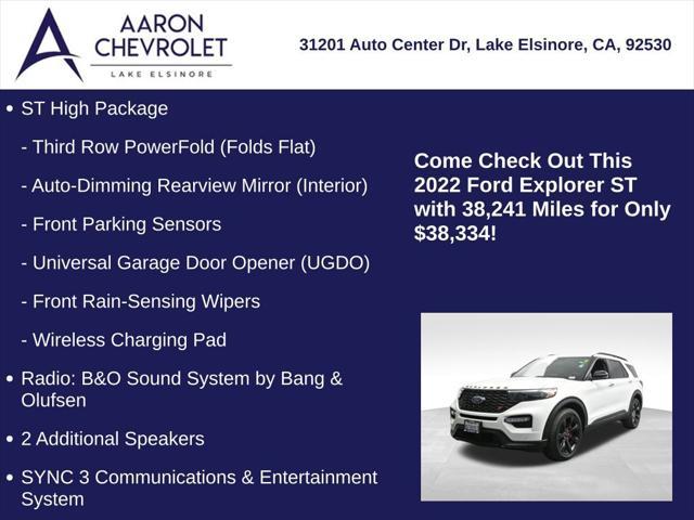 used 2022 Ford Explorer car, priced at $38,334