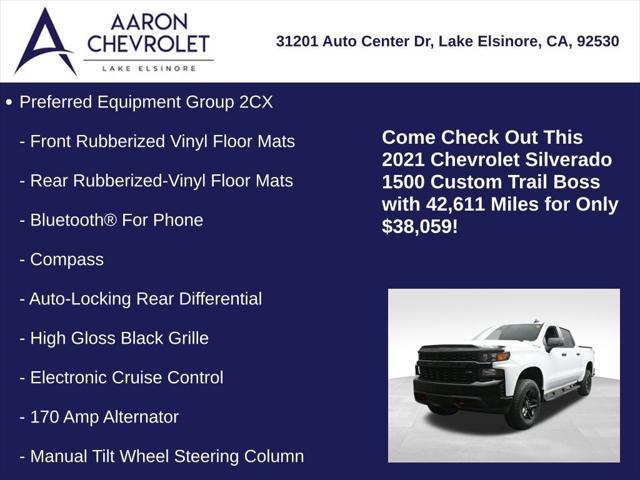 used 2021 Chevrolet Silverado 1500 car, priced at $37,999