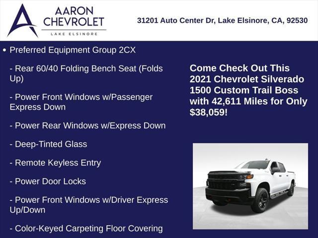 used 2021 Chevrolet Silverado 1500 car, priced at $37,999