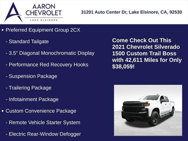 used 2021 Chevrolet Silverado 1500 car, priced at $37,999