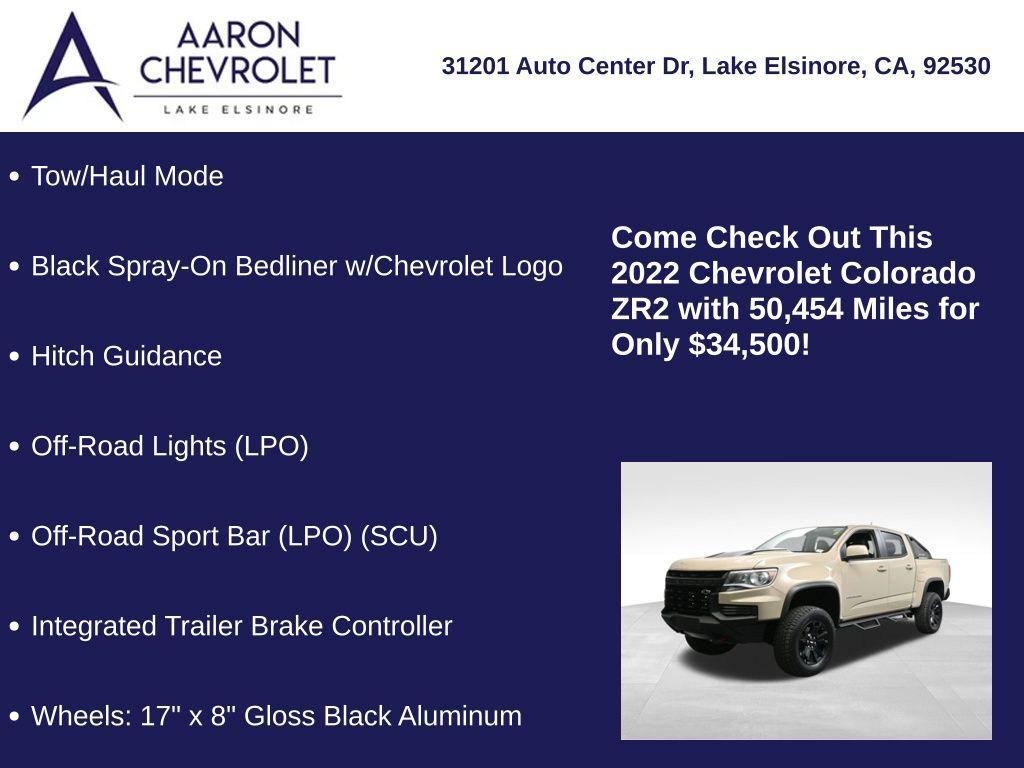 used 2022 Chevrolet Colorado car, priced at $34,500
