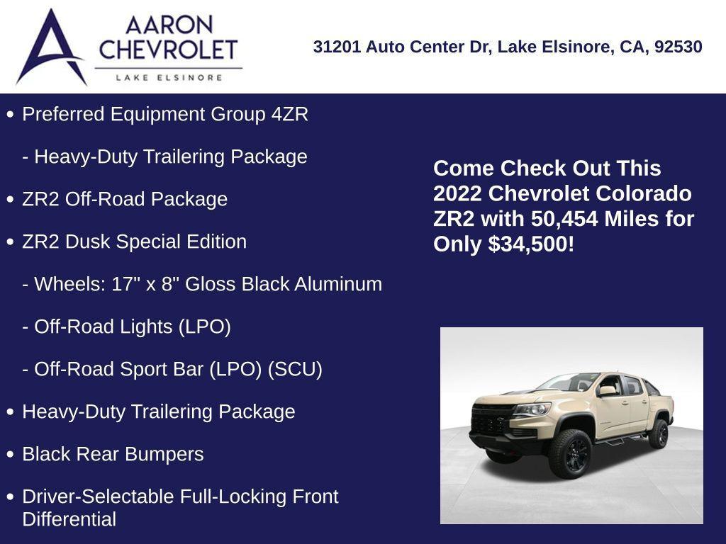 used 2022 Chevrolet Colorado car, priced at $34,500