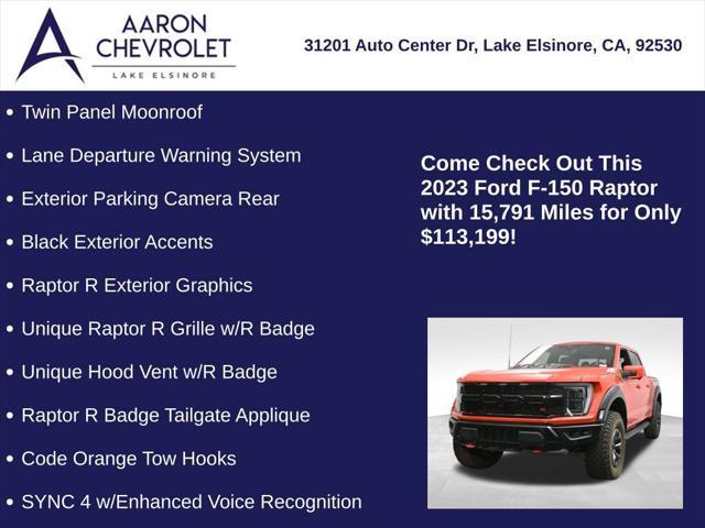 used 2023 Ford F-150 car, priced at $113,199