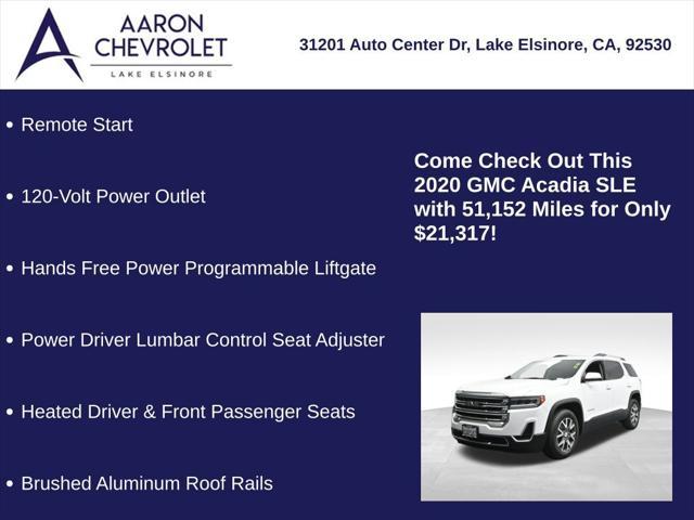 used 2020 GMC Acadia car, priced at $21,317