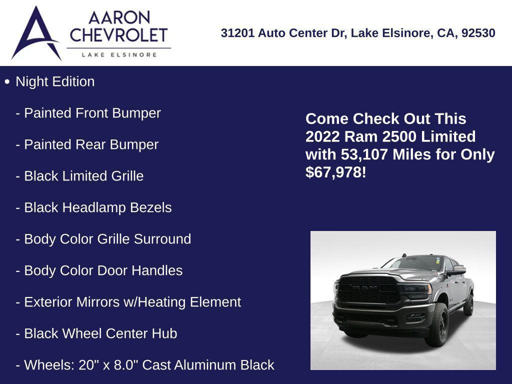 used 2022 Ram 2500 car, priced at $67,978