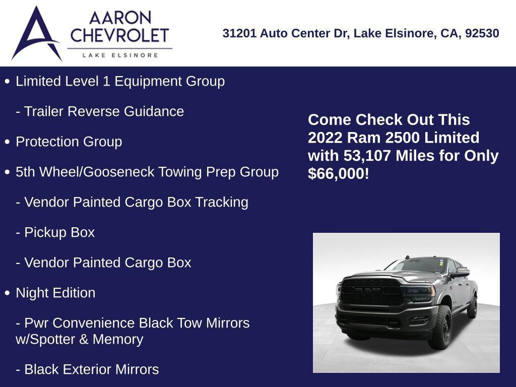 used 2022 Ram 2500 car, priced at $66,000