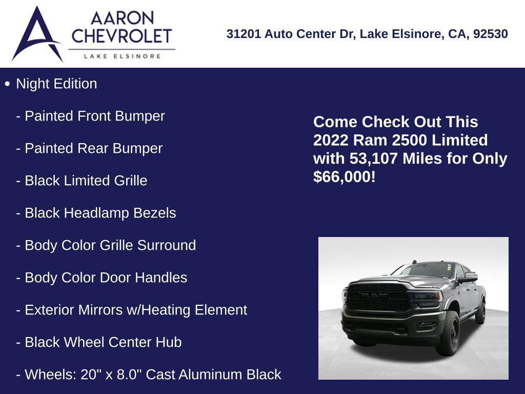 used 2022 Ram 2500 car, priced at $66,000