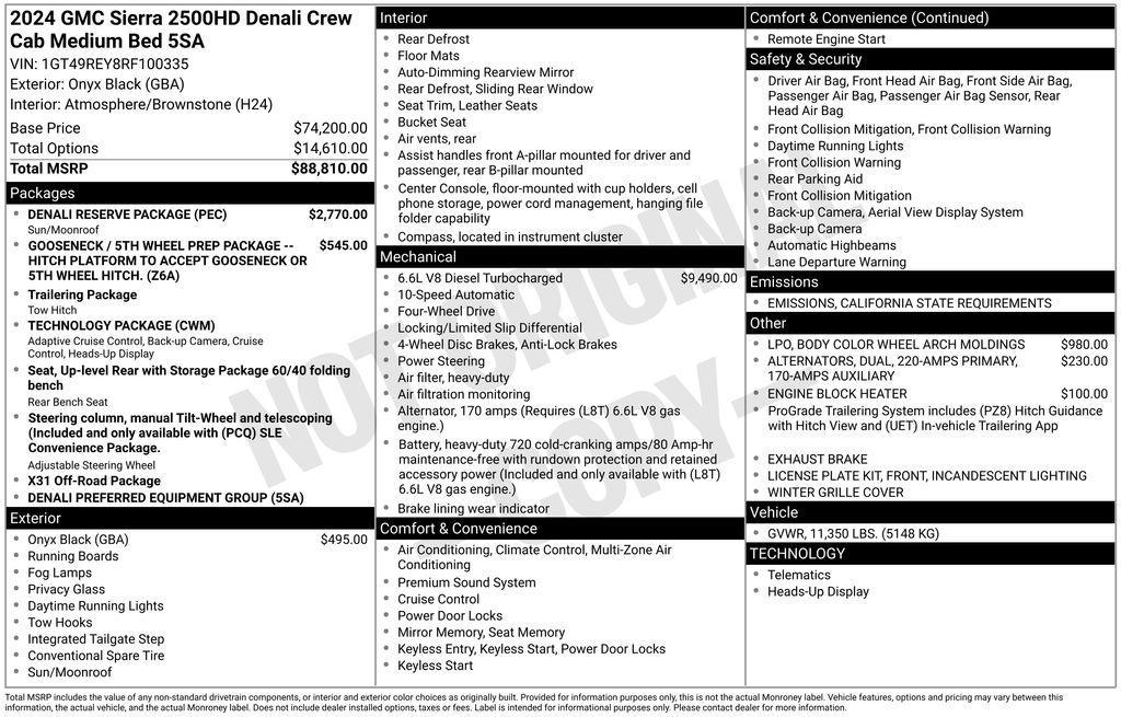 used 2024 GMC Sierra 2500 car, priced at $77,999