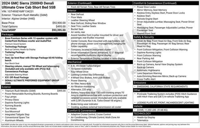 used 2024 GMC Sierra 2500 car, priced at $84,899