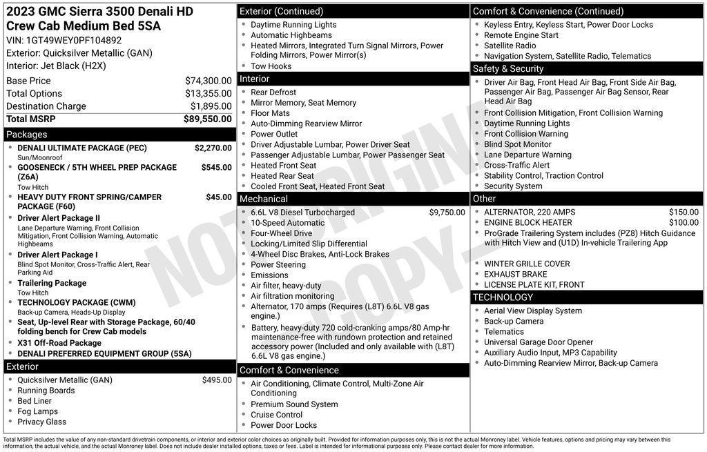 used 2023 GMC Sierra 3500 car