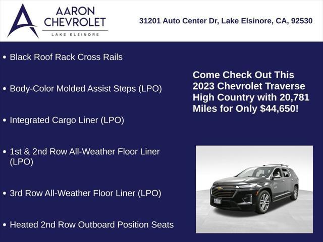 used 2023 Chevrolet Traverse car, priced at $44,650
