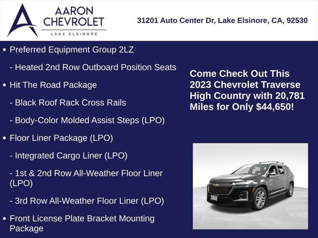 used 2023 Chevrolet Traverse car, priced at $44,650