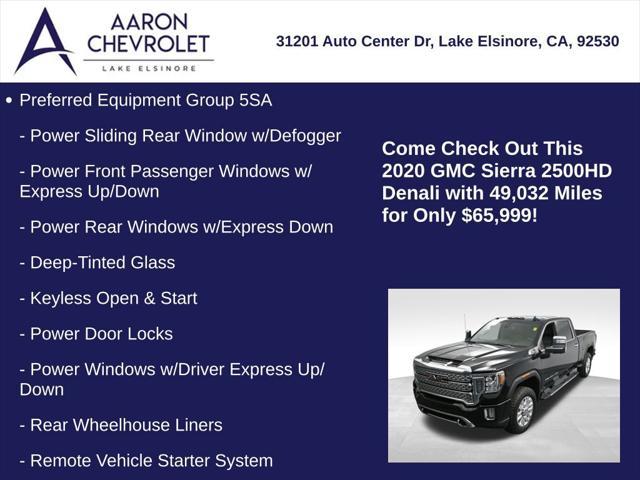 used 2020 GMC Sierra 2500 car, priced at $65,999
