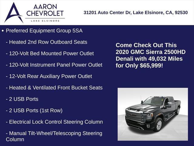 used 2020 GMC Sierra 2500 car, priced at $65,999