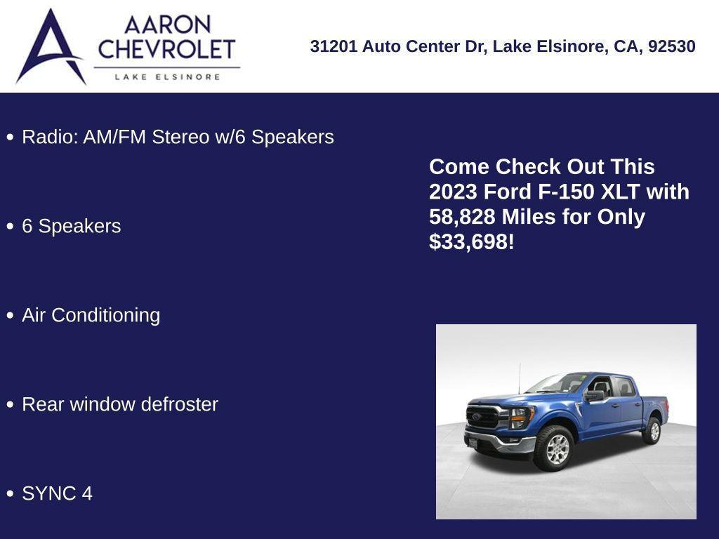 used 2023 Ford F-150 car, priced at $33,698