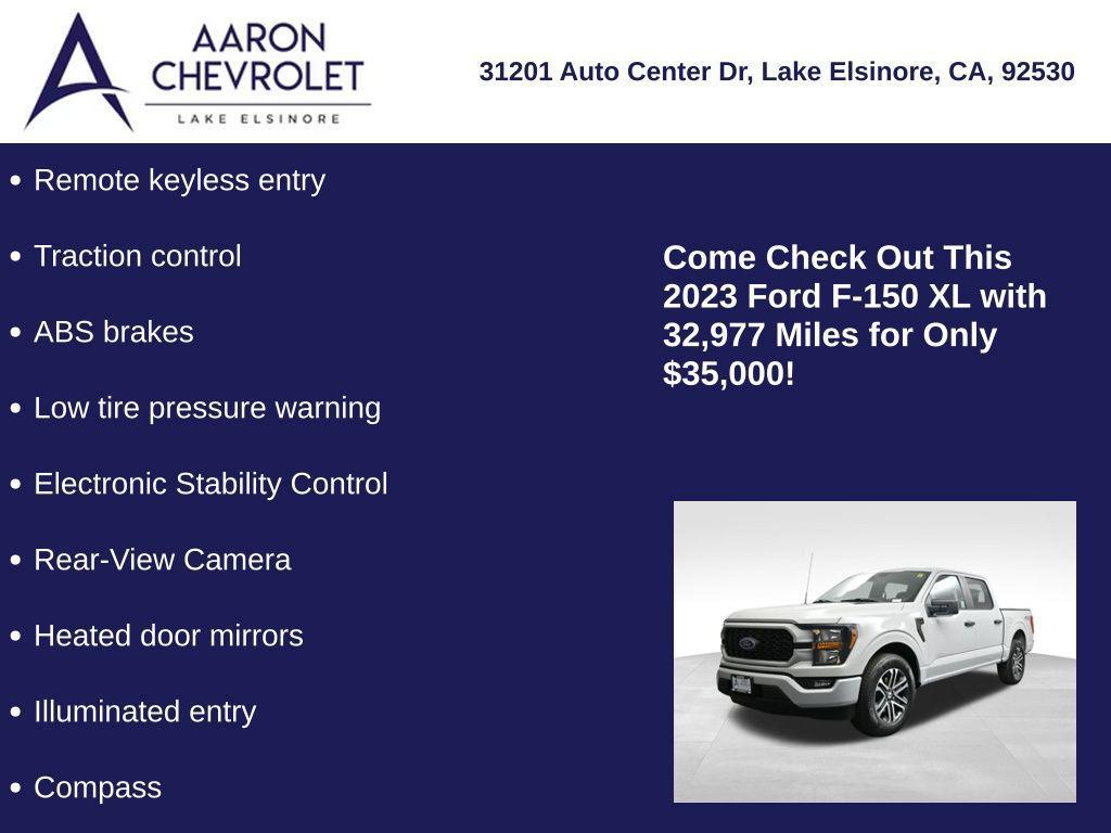 used 2023 Ford F-150 car, priced at $35,000